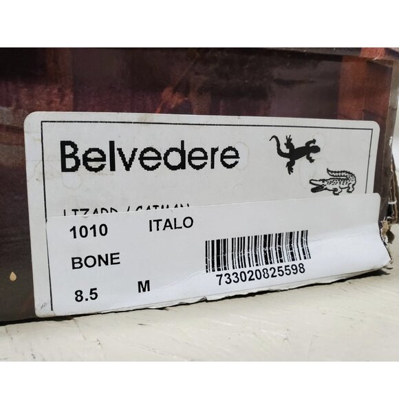 Belvedere Italo 1010 Crocodile & Lizard Leather Horsebit Loafers w/ Box | 8.5M - Picture 15 of 16